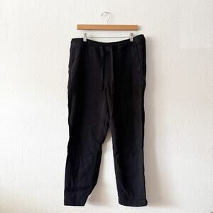 Zara Pants Mens Large Cotton Black Summer  Casual Euro Classic Work